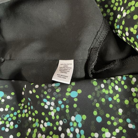 Long Fairy Dress 18W Black with Polka Dots Flutter Sleeves Ethereal Whimsigoth - Picture 8 of 11